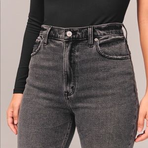 Abercrombie Ankle Straight Ultra High Rise Jeans
